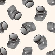 camera cartoon seamless pattern background N9