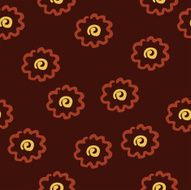 Vector seamless pattern with flowers N24