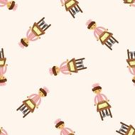 chef cartoon seamless pattern background N4