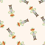 chef cartoon seamless pattern background N6