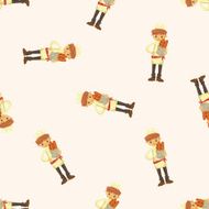 chef cartoon seamless pattern background N7