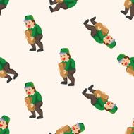 deliveryman cartoon seamless pattern background N5