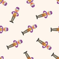 deliveryman cartoon seamless pattern background N7