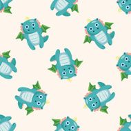 dragon cartoon seamless pattern background N8