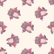 dragon cartoon seamless pattern background N9