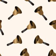 farm bell cartoon seamless pattern background