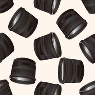 camera theme lens cartoon seamless pattern background N3
