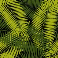 Palm Leaf Seamless Pattern Background Vector Illustration N7