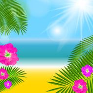 Summer Natural Background Vector Illustration N8
