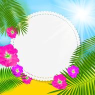 Summer Natural Background Vector Illustration N9