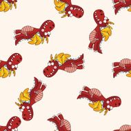dragon cartoon seamless pattern background N17