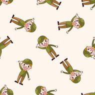 deliveryman cartoon seamless pattern background N9