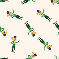 magician cartoon seamless pattern background N7