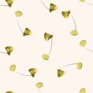 Home appliances theme lamp cartoon seamless pattern background