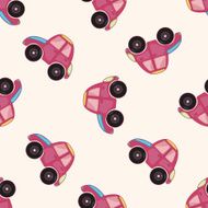 transportation car cartoon seamless pattern background N5
