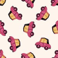 transportation car cartoon seamless pattern background N8