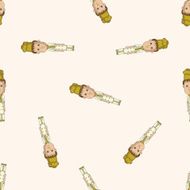 chef cartoon seamless pattern background N20