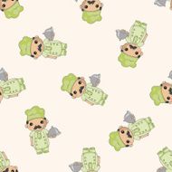 chef cartoon seamless pattern background N25