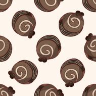 decorating cake cartoon seamless pattern background N10
