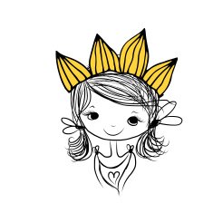 Girls princess with crown on head for your design N2