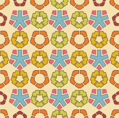 Seamless colorful background made of abstract geometric shapes N2