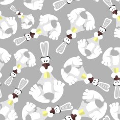 Seamless pattern with bunnies Background of animals Funny rab N2