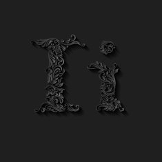 Decorated letter i N2