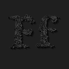 Decorated letter f N2