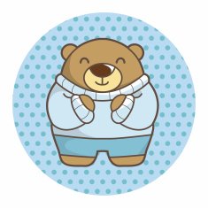 animal bear winter cartoon theme elements N5