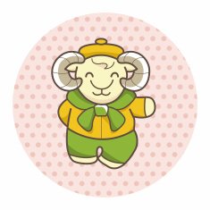 animal goat winter cartoon theme elements N3