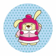 animal rabbit winter cartoon theme elements N8