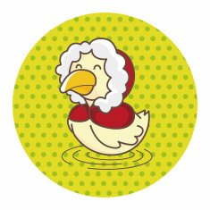 animal duck winter cartoon theme elements N5
