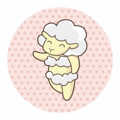 animal sheep summer cartoon theme elements N3