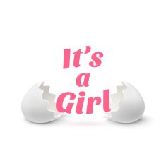 Its a girl Template for baby shower celebration N5