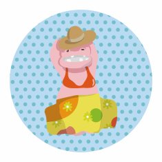 animal hippo summer cartoon theme elements N2