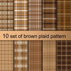 Brown plaid pattern ai N2
