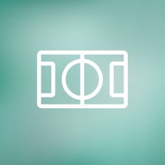 Basketball court thin line icon N3