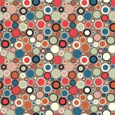 color circles on a brown background