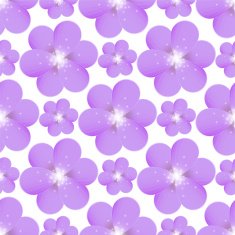 seamless pattern with purple flowers N4