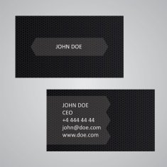 Dark business card template