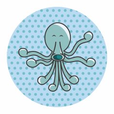 animal octopus cartoon theme elements N5