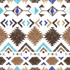 hand drawn tribal seamless pattern N7