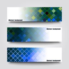 Set of banner templates with abstract background N31