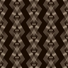 Vector seamless pattern monochrome ornament N4
