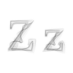 Black Smoke font Letter Z