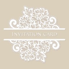 Vector lace card N7