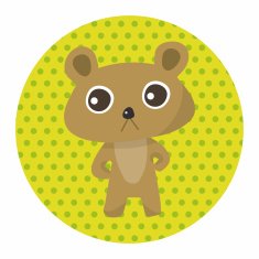 animal bear cartoon theme elements N17