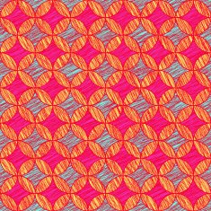 Scratched round pattern Based on Traditional Japanese Embroidery