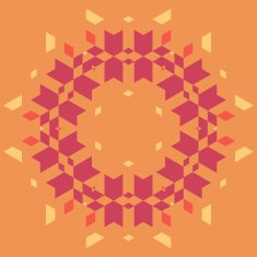 Circular geometric background N7