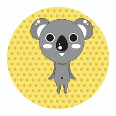 animal koala cartoon theme elements N9